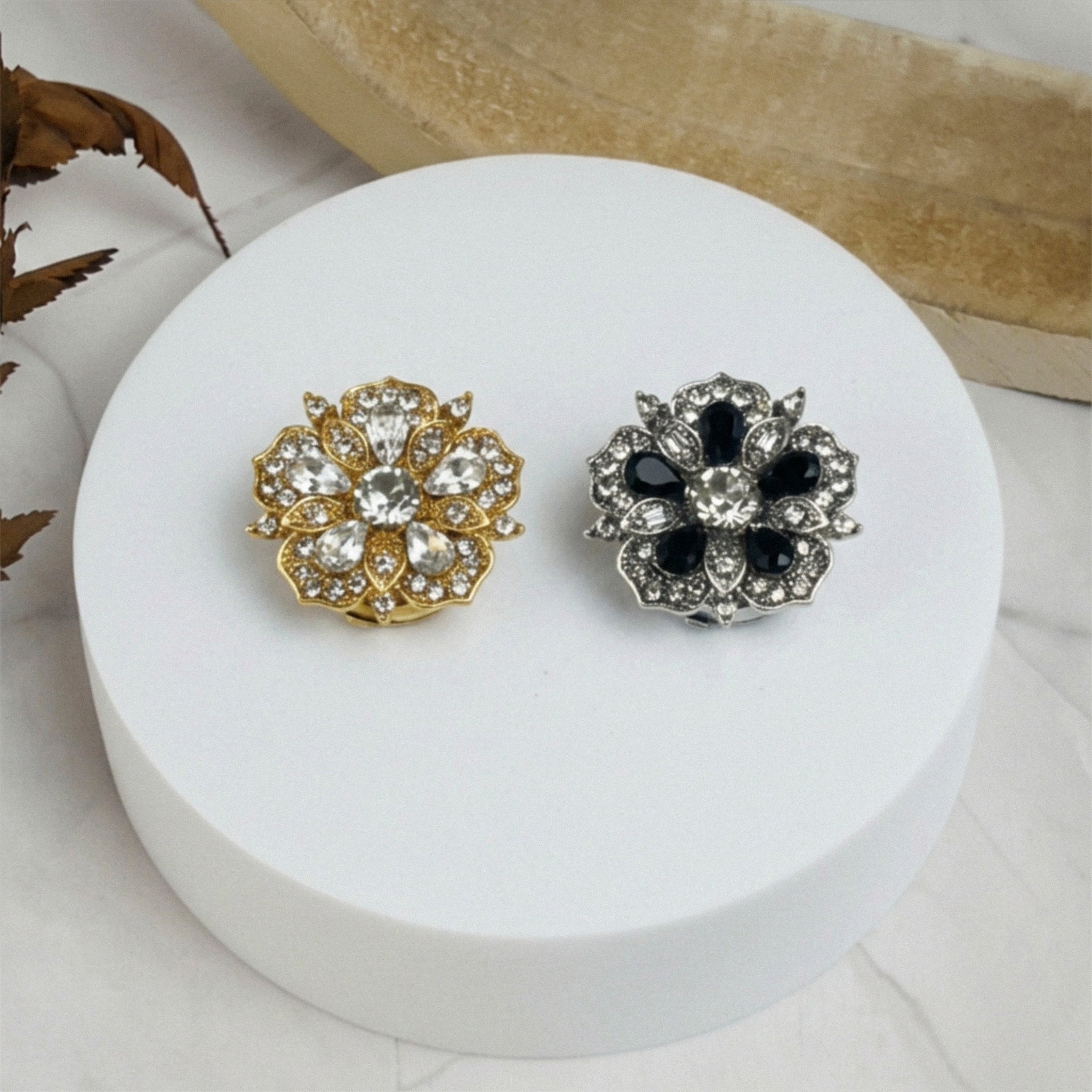 Arianna | Set Polsini | 2 Bottoni Gioiello