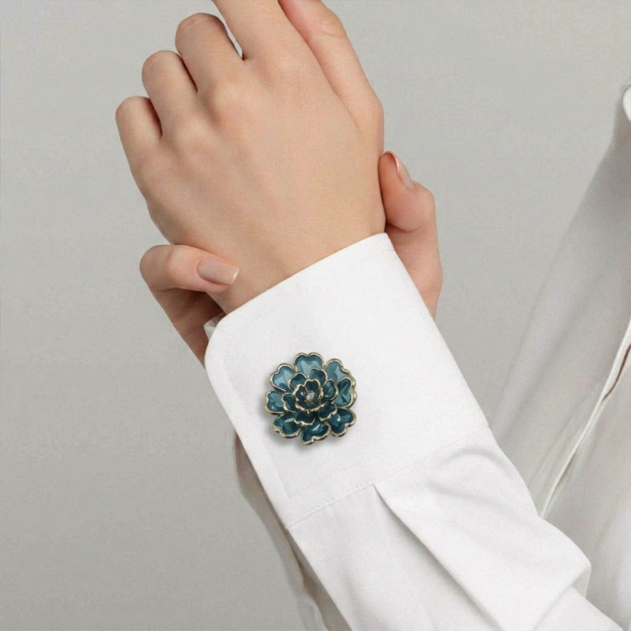 Camelia | Set Polsini | 2 Bottoni Gioiello