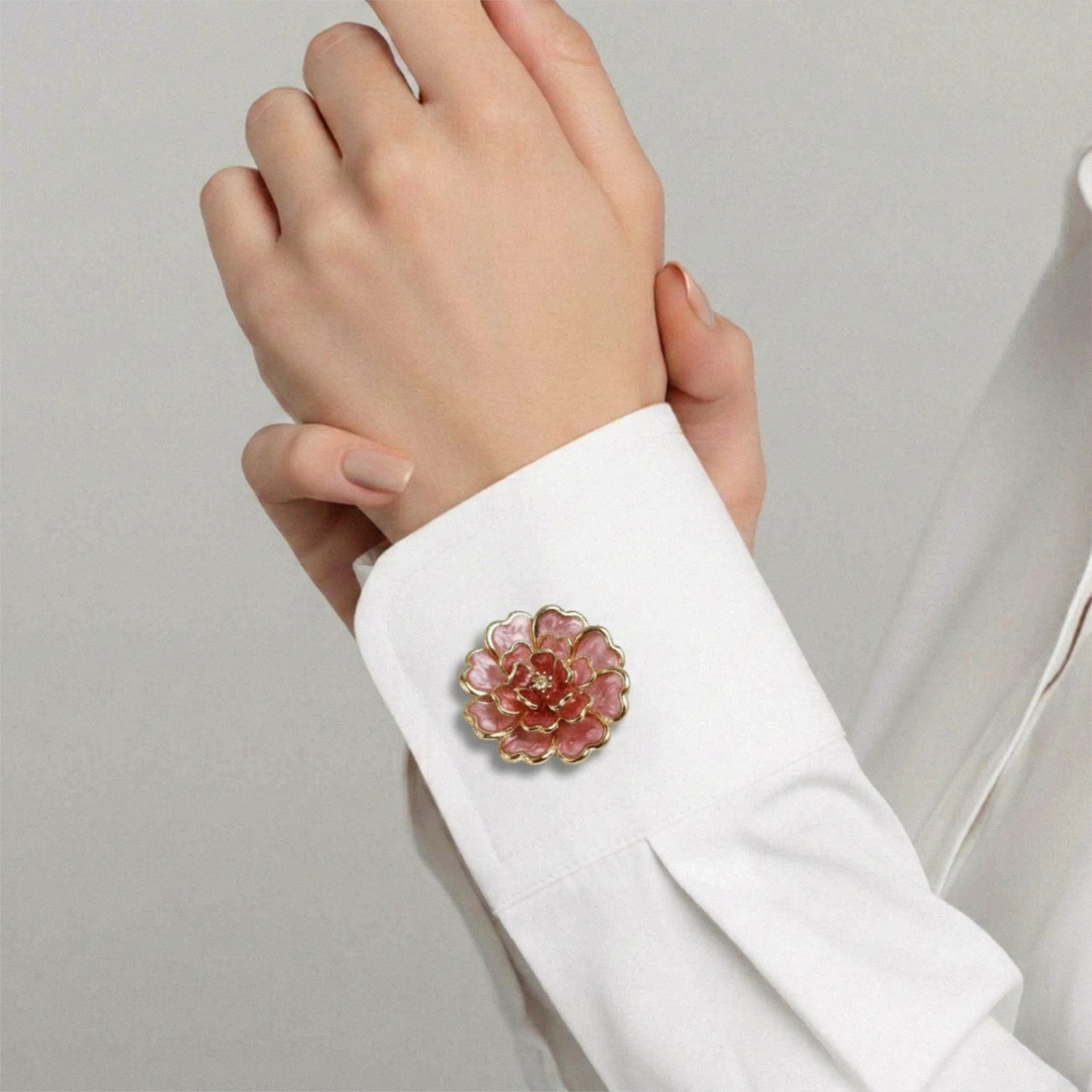 Camelia | Set Polsini | 2 Bottoni Gioiello