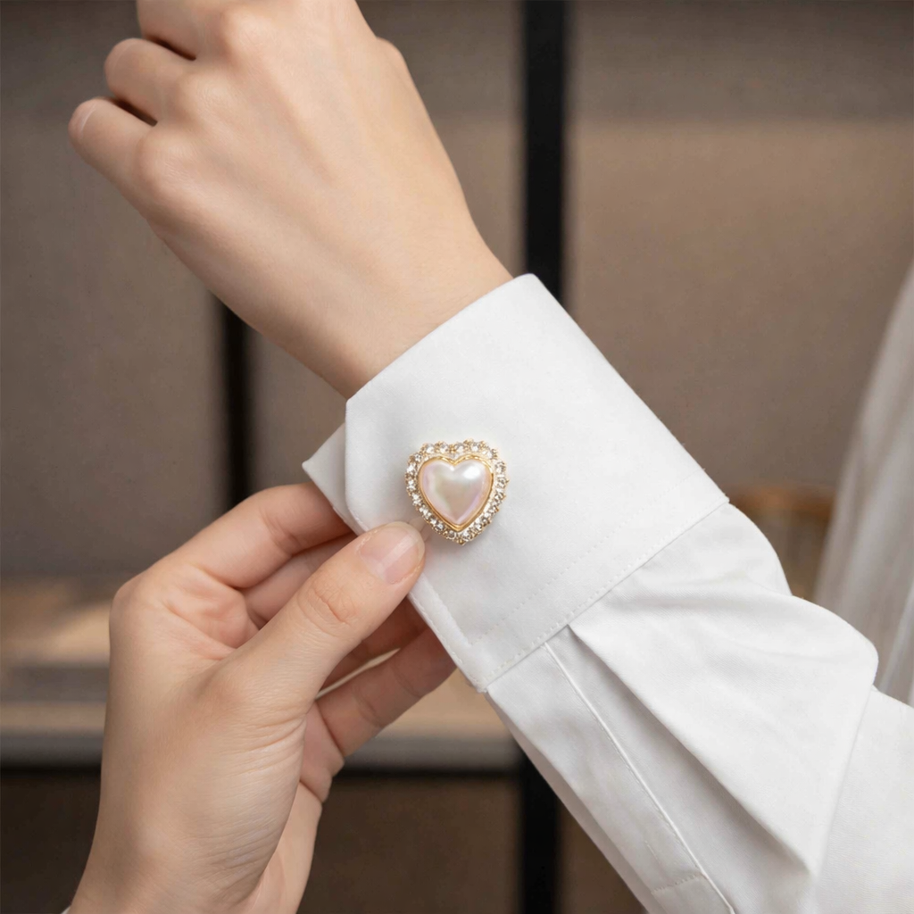 Dolcezza | Set Coppia Unica | 2 Bottoni Gioiello Diversi