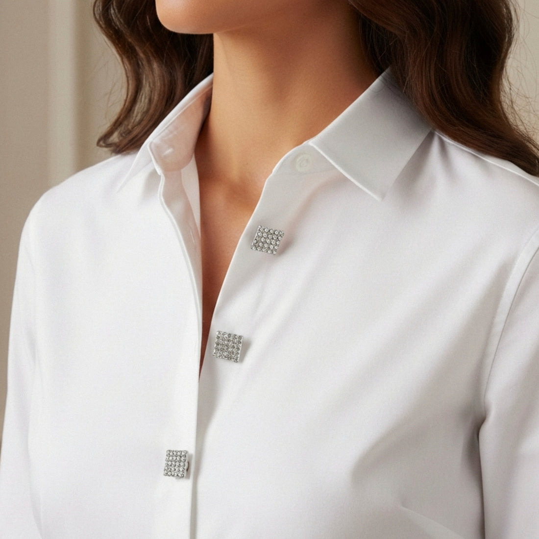 Ada | Set Camicia | 5 Bottoni Gioiello