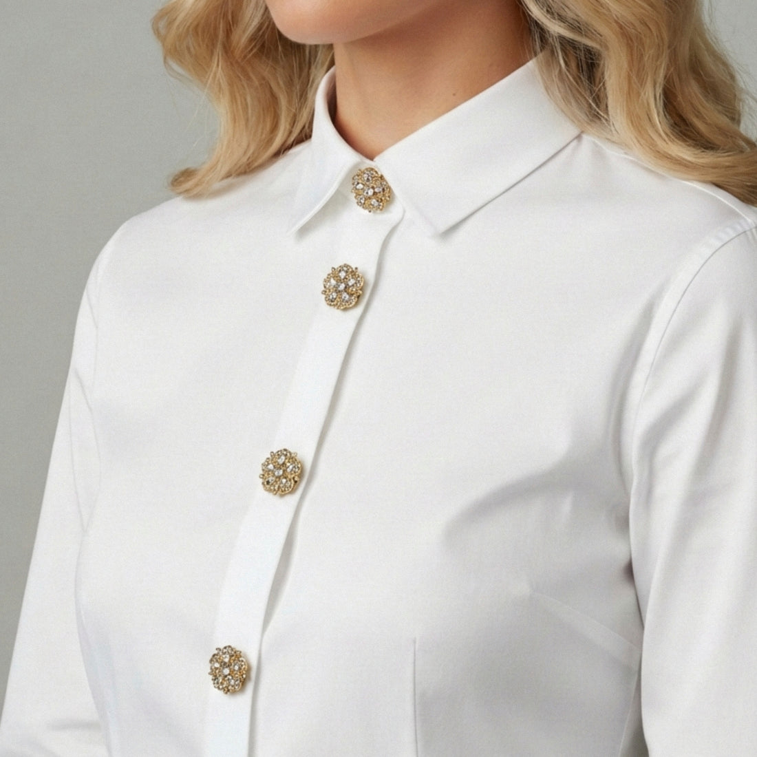 Arianna | Set Camicia | 5 Bottoni Gioiello