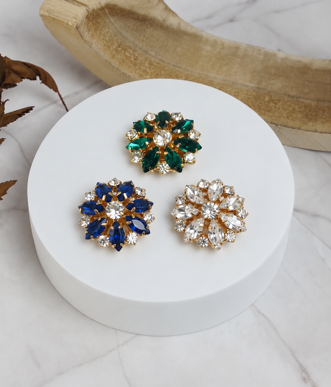 Gaia | Set Polsini | 2 Bottoni Gioiello